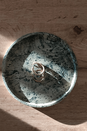 BETOpatera okrągła - patera taca z betonu