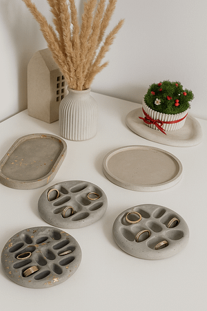 BETOpatera tacka podstawka z drobinkami sreberka lub złotka