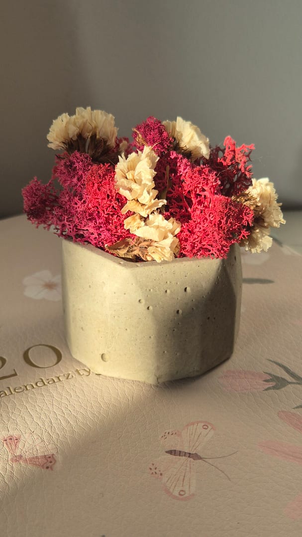 Doniczki z chrobotkiem reniferowym - podziękowania dla gości - obrazek 4