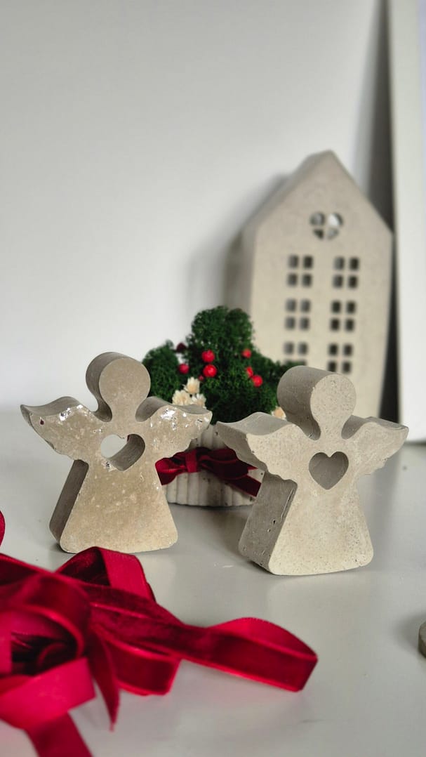 BETOanioł - figurka aniołka z betonu dekoracyjnego - obrazek 3