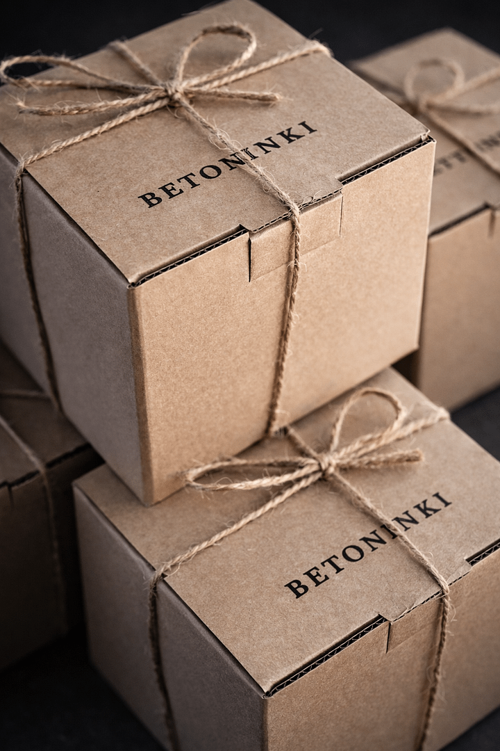 Betonowa osłonka z sojową świeczką piwonia - podziękowania dla gości - obrazek 7