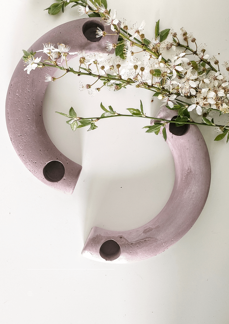 BETOświecznik - betonowy świecznik na długie świece