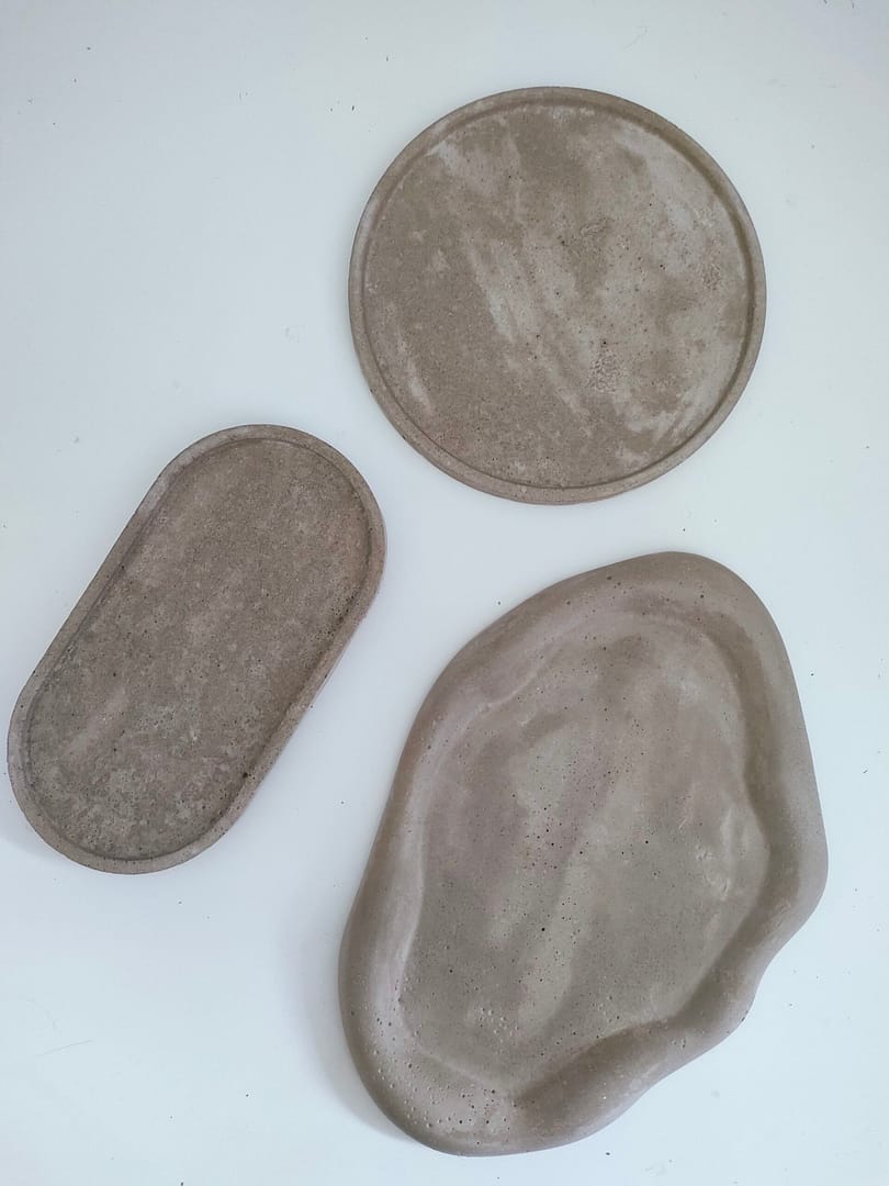 BETOpatera nieregularna - betonowa ozdobna taca - obrazek 3